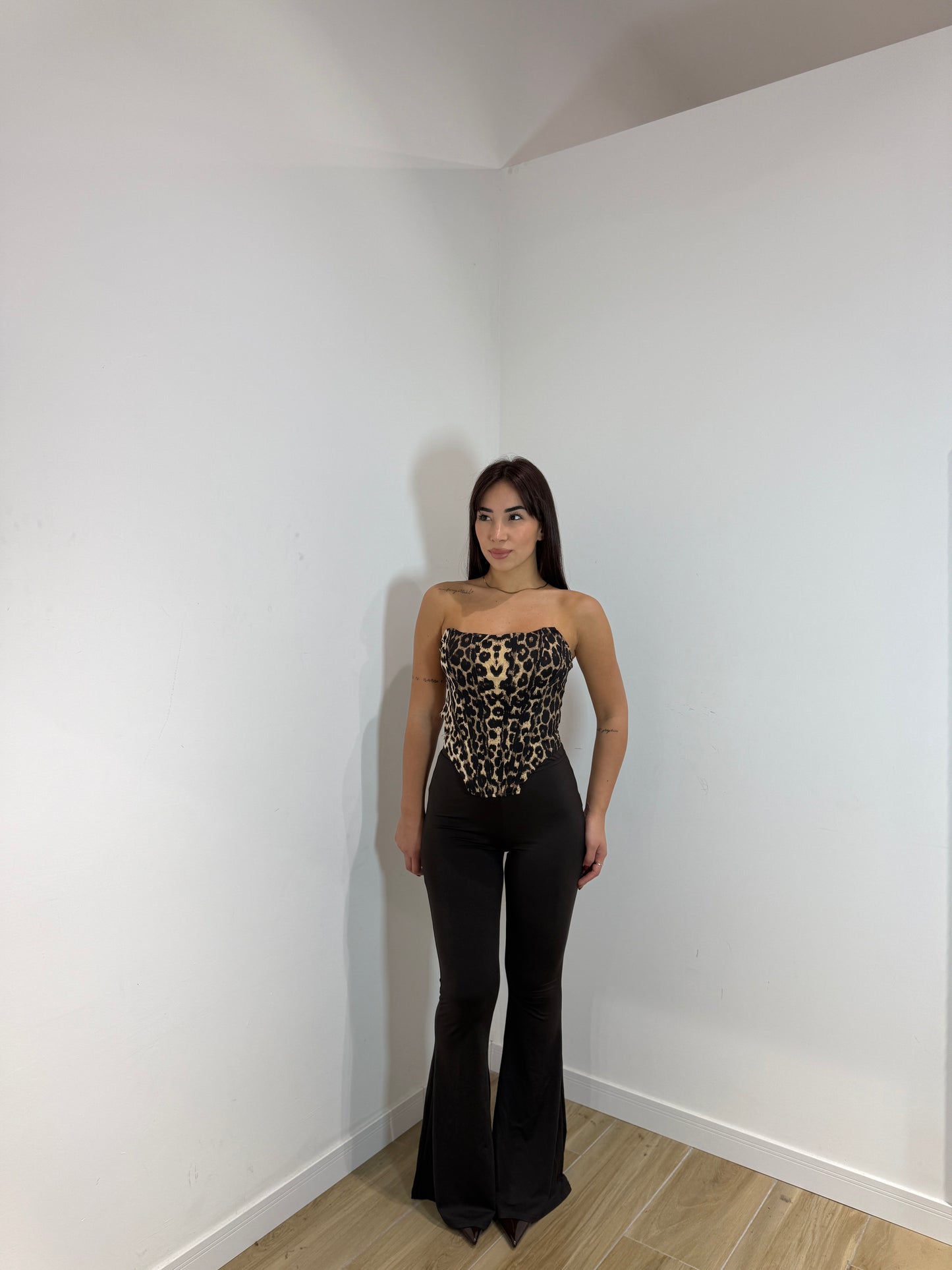 Pantalone Wadi a zampa marrone