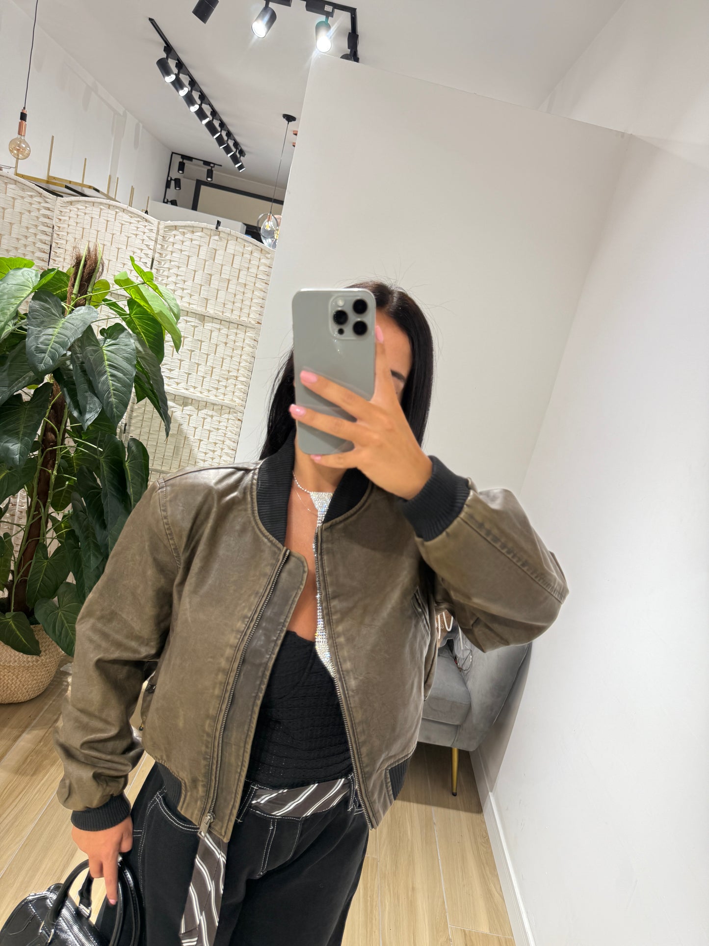 Chiodo in ecopelle Brooke