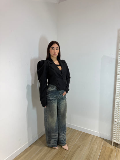 Giacca crop particular