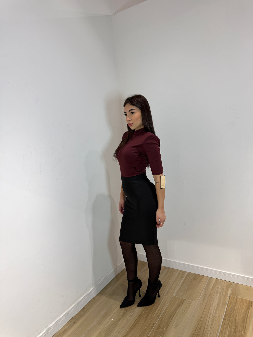 Gonna bandage longuette Nives