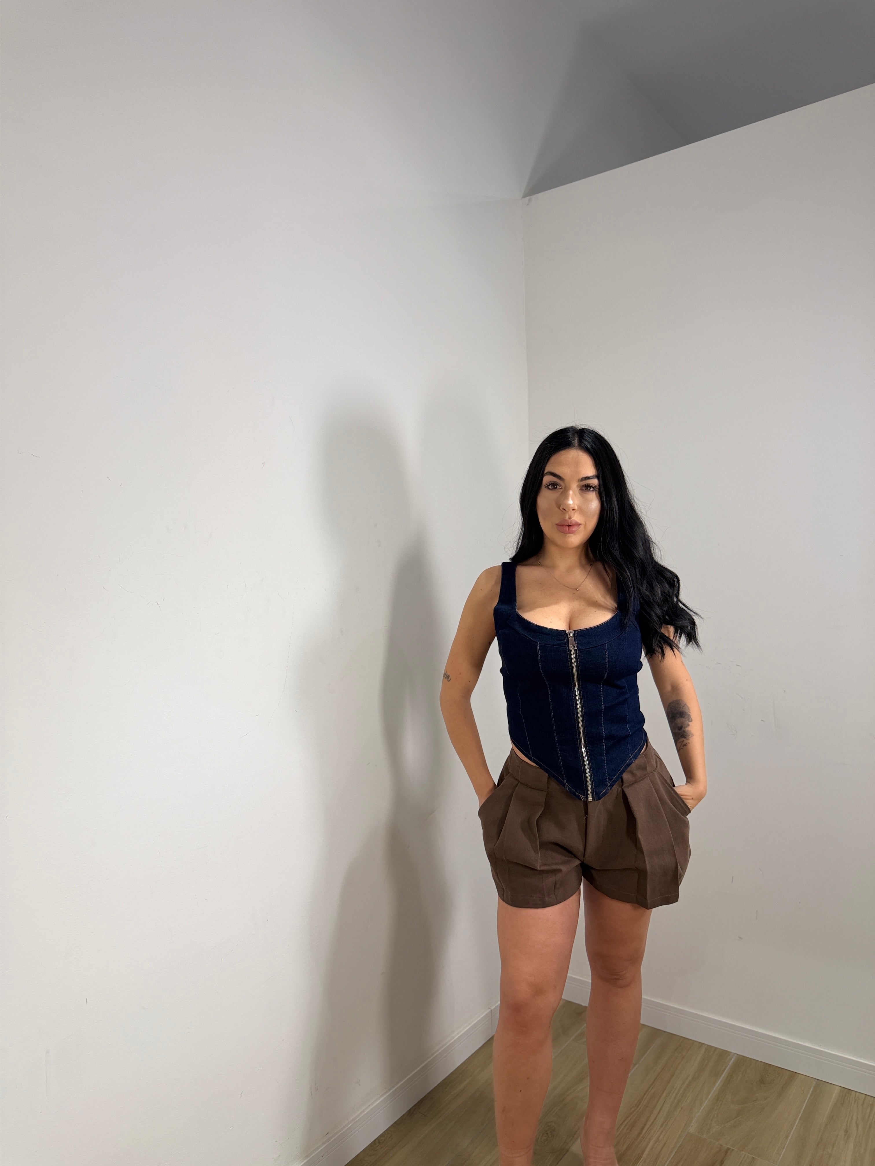 Top in denim Sinda