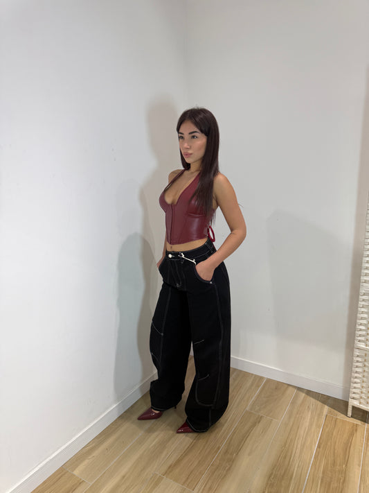 Corsetto September bordeaux