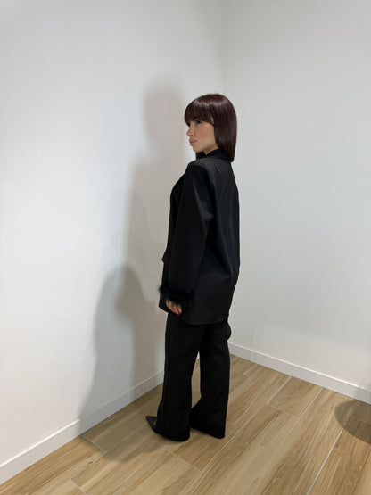 Tailleur piuma nero