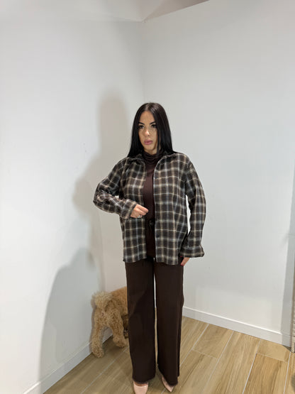 Camicia a quadri Avana