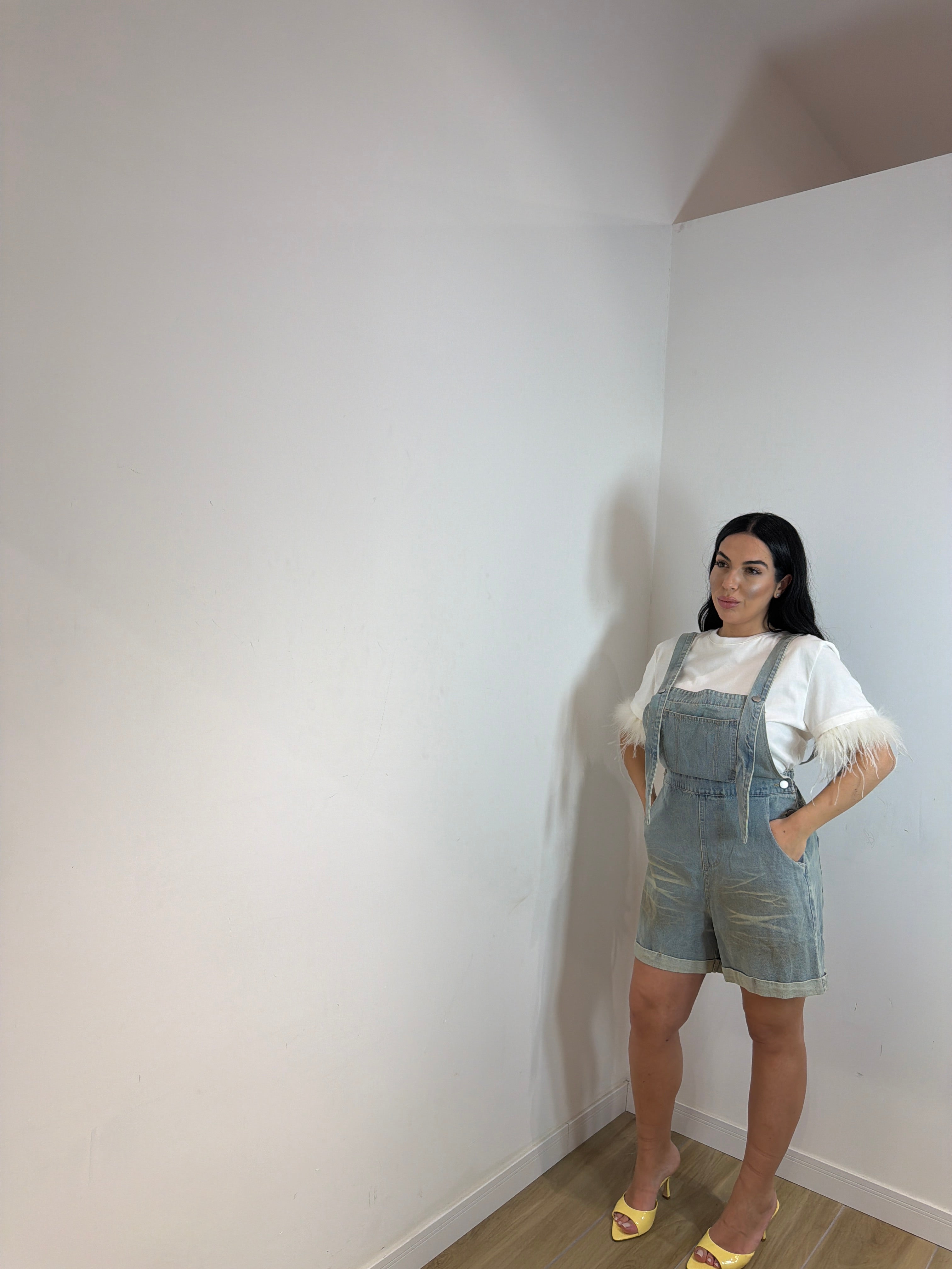 Salopette in denim Sarine