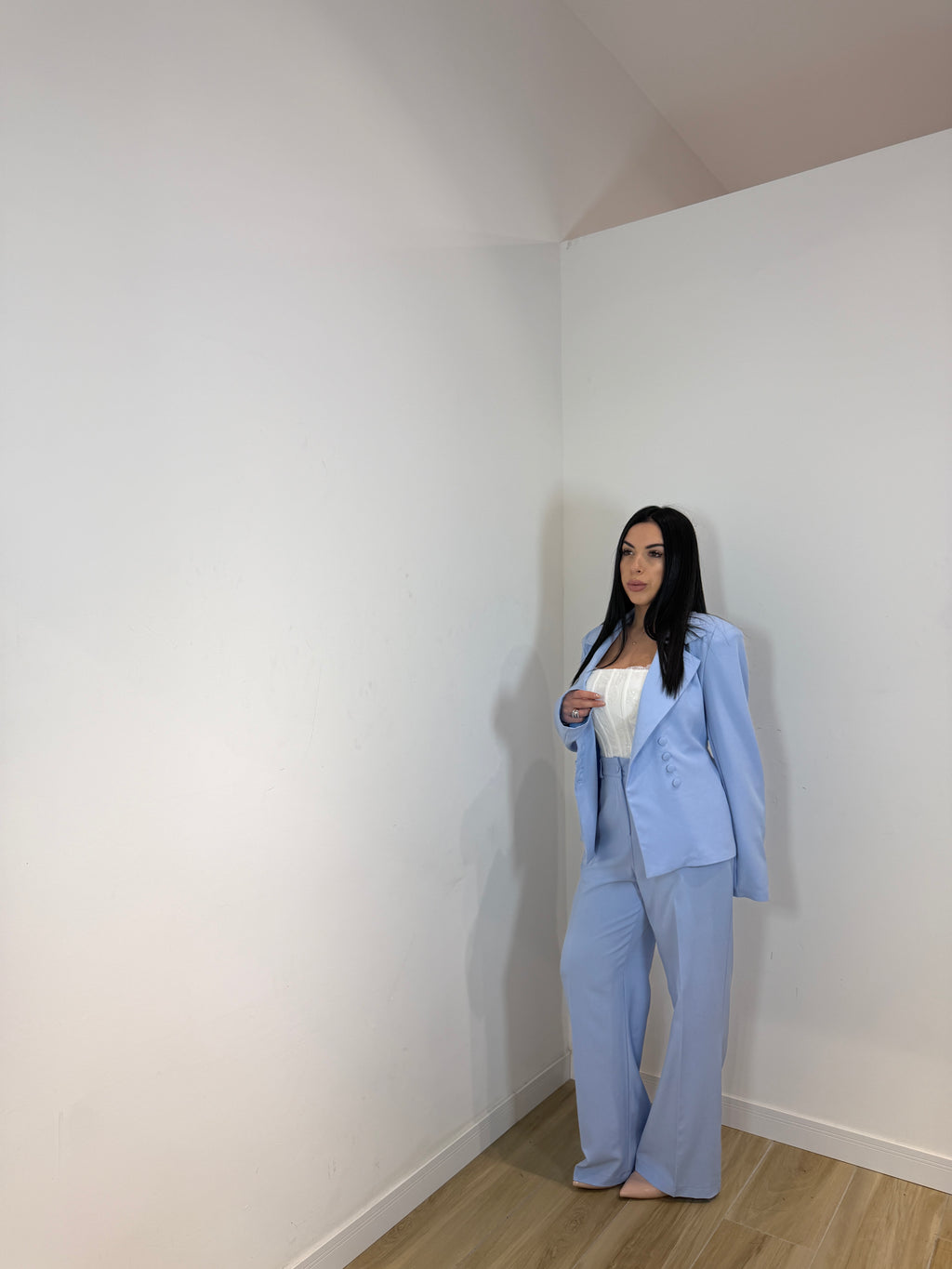 Tailleur Leonia celeste