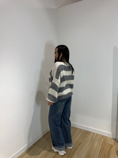 Pull American grigio