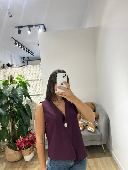 Gilet Kesi bordeaux