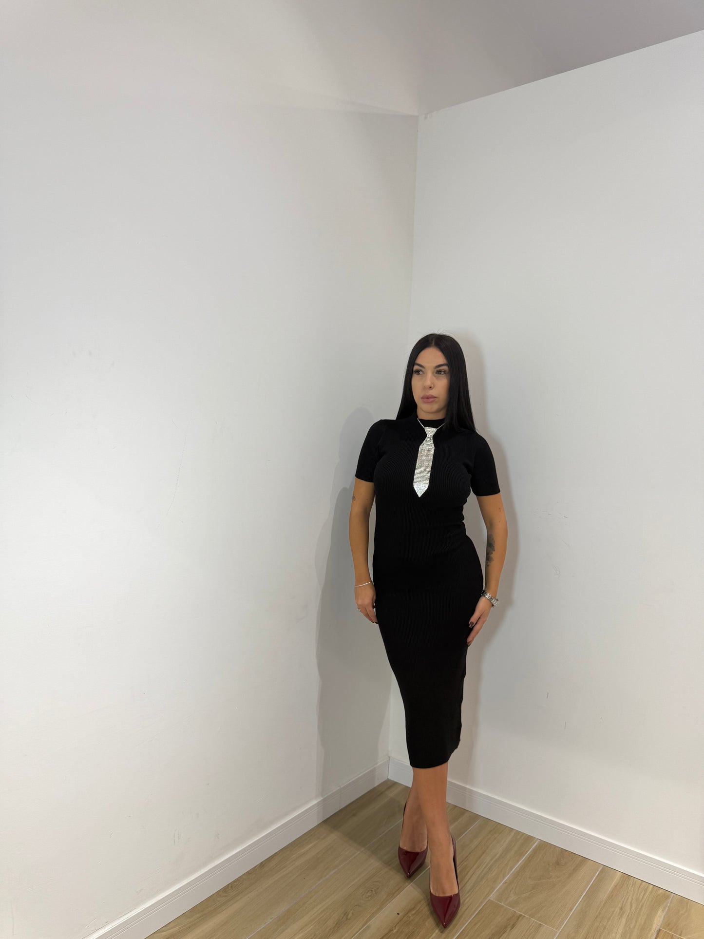 Abito in maglina midi Samy