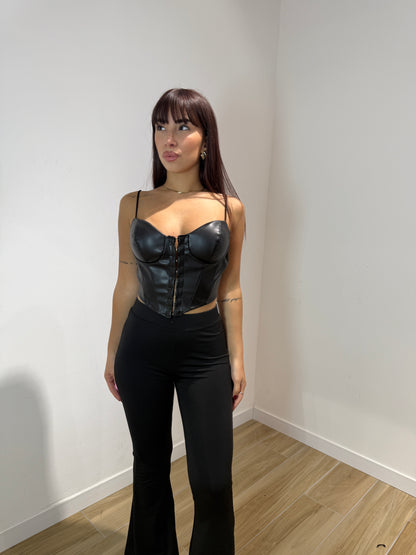 Top in ecopelle Byron