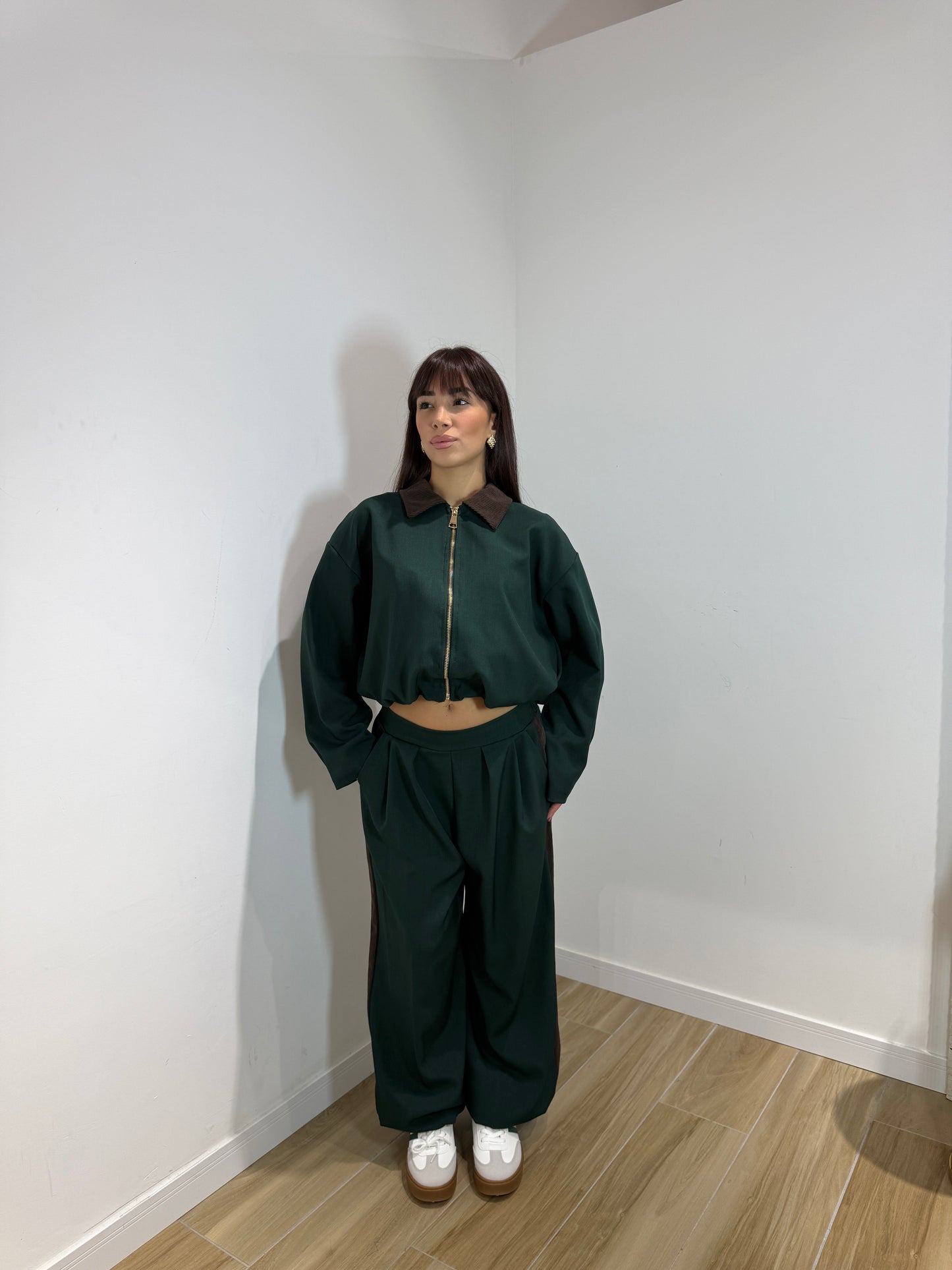 Coordset tuta pharrel verde