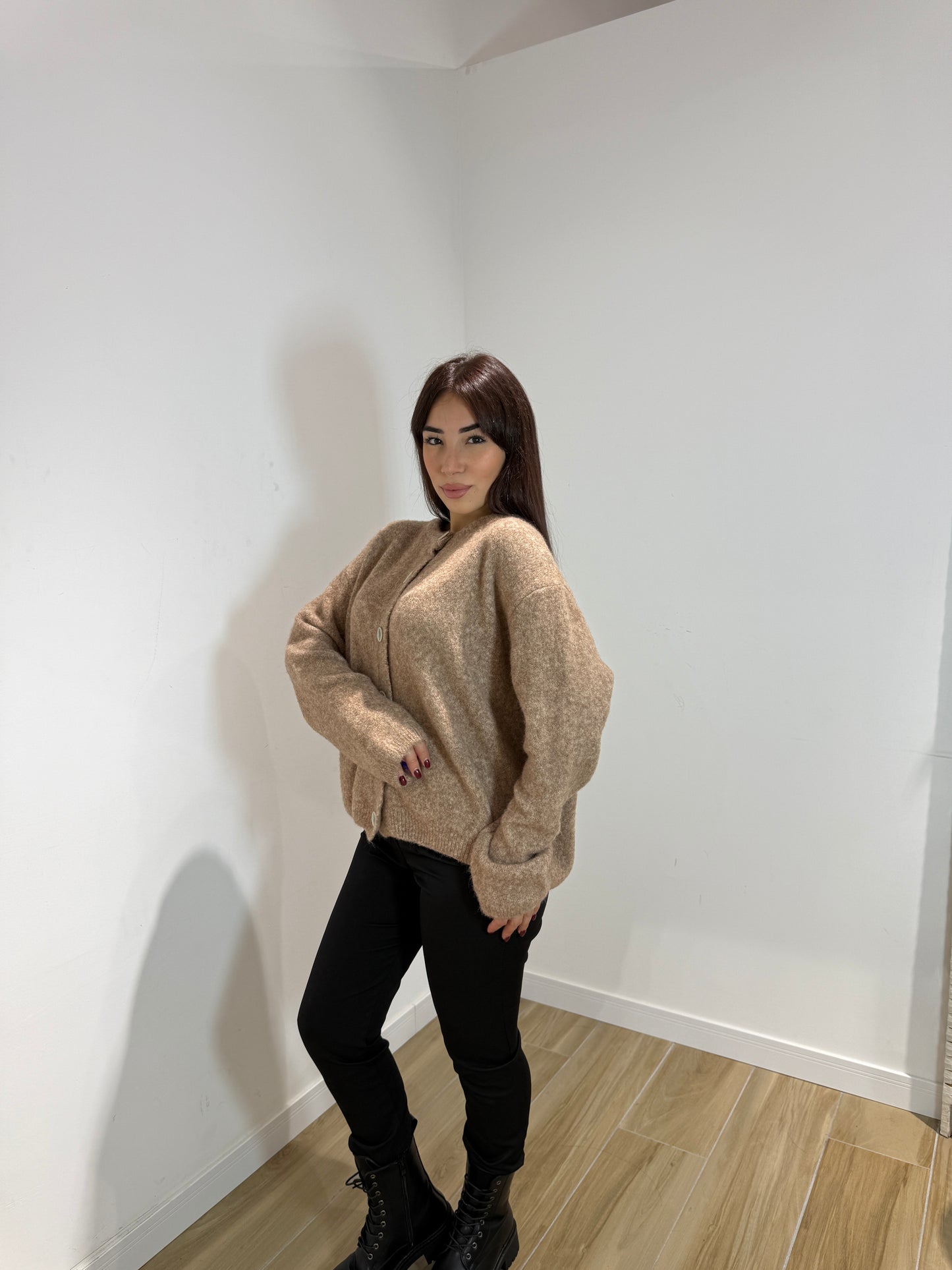 Pull Agata beige scuro