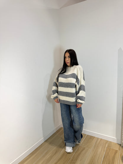 Pull American grigio