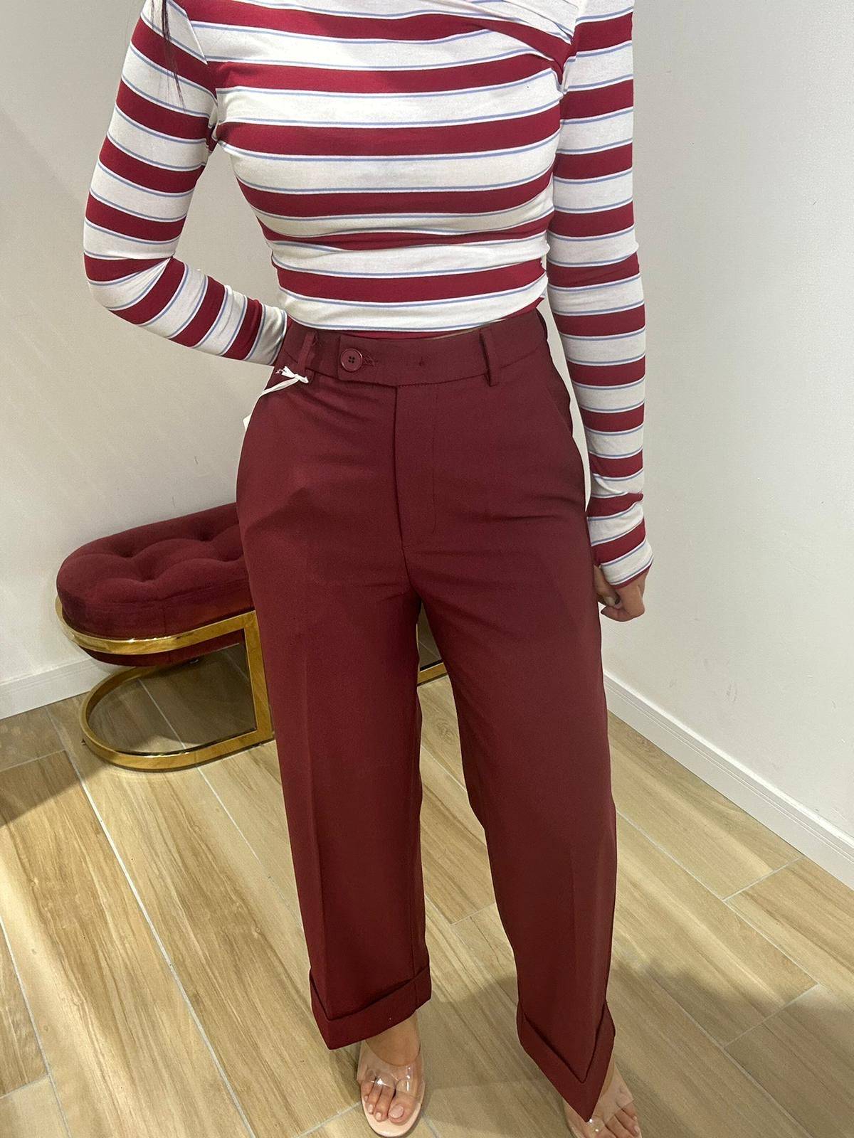 Pantalone palazzo shine