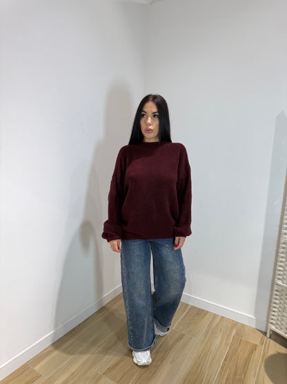 Pull Selly bordeaux