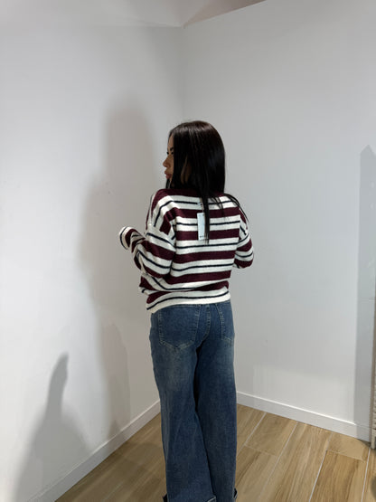 Pull love love bordeaux