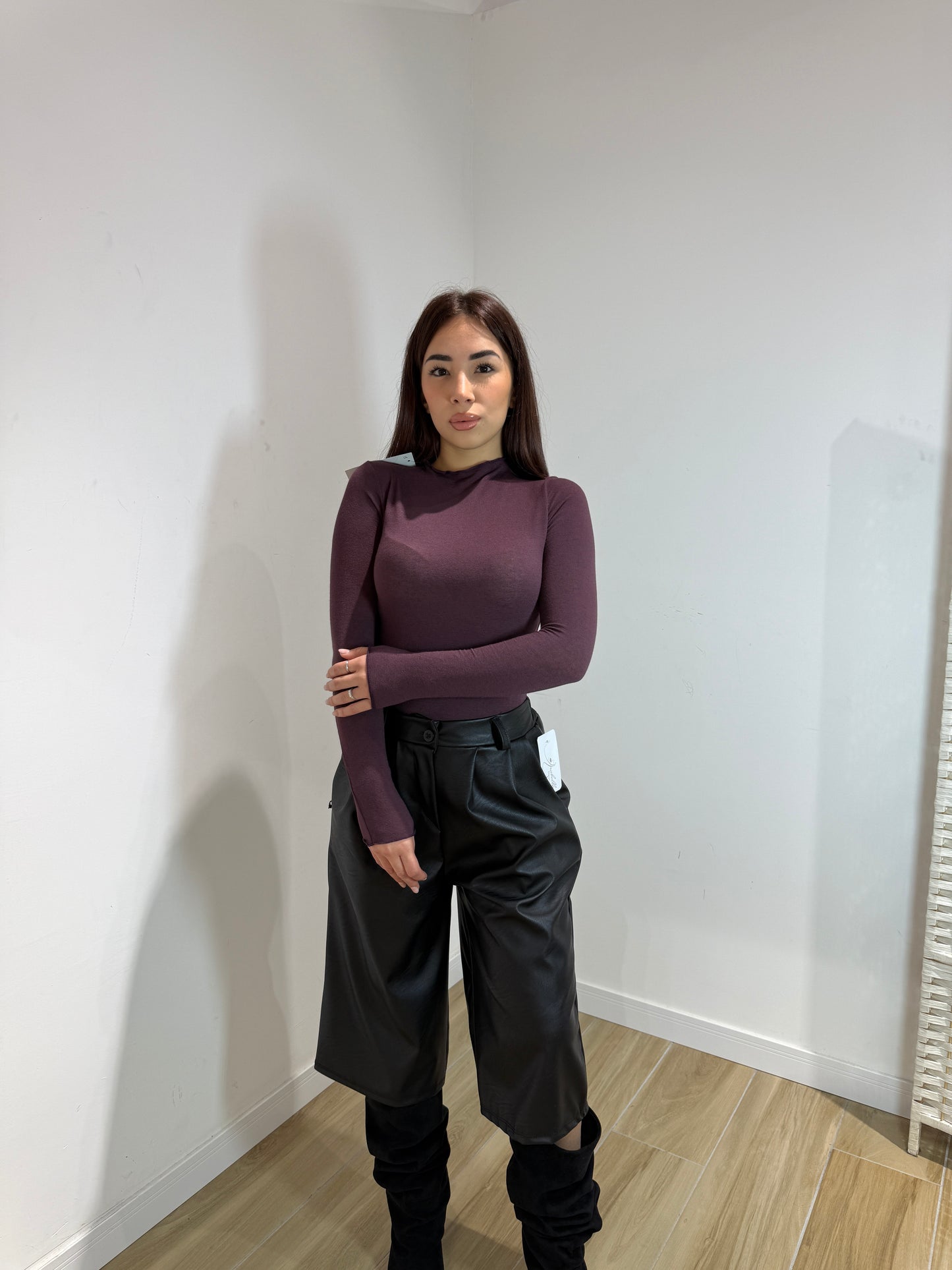 Maglia misto cash vinaccia