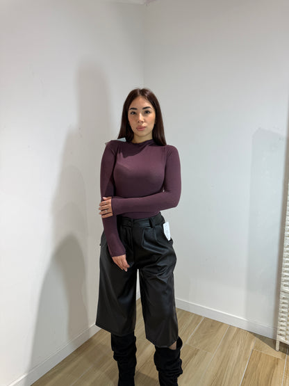 Maglia misto cash vinaccia