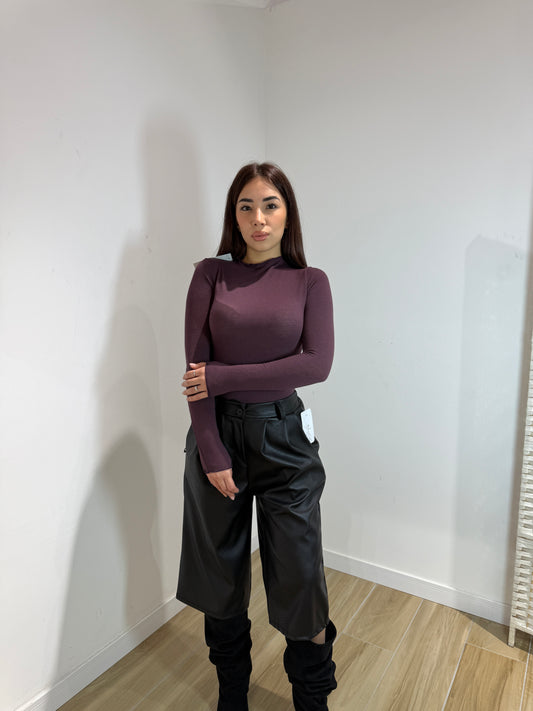 Maglia misto cash vinaccia