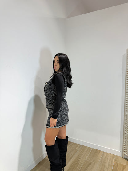 Coordset Priscilla nero