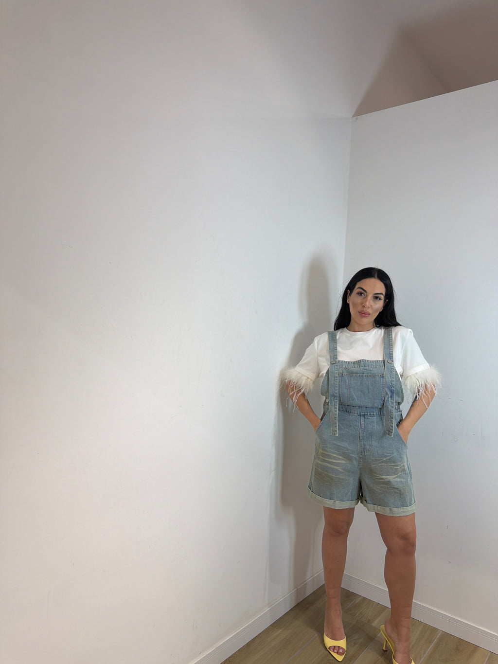 Salopette in denim Sarine