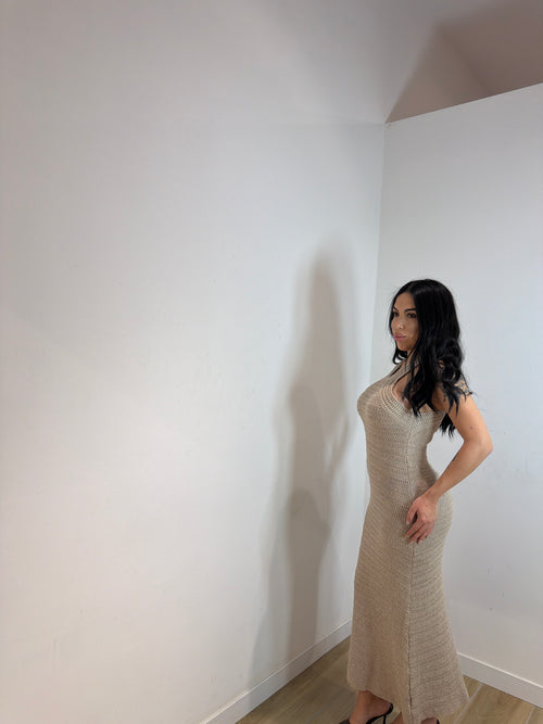 Abito lungo Rio beige
