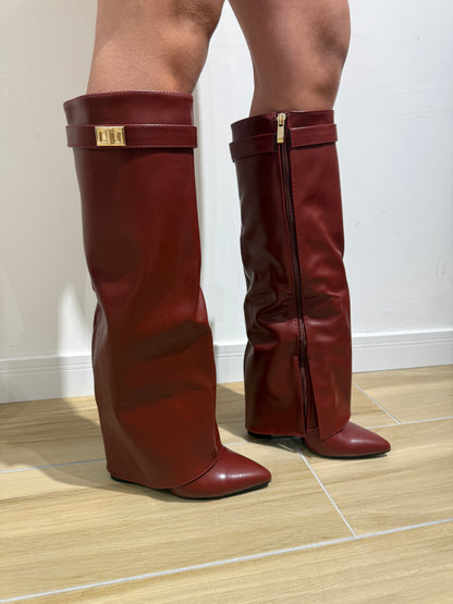 Stivale Elettra bordeaux