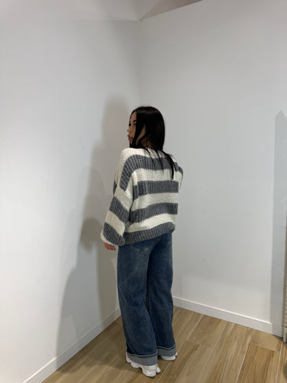 Pull American grigio