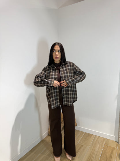 Camicia a quadri Avana