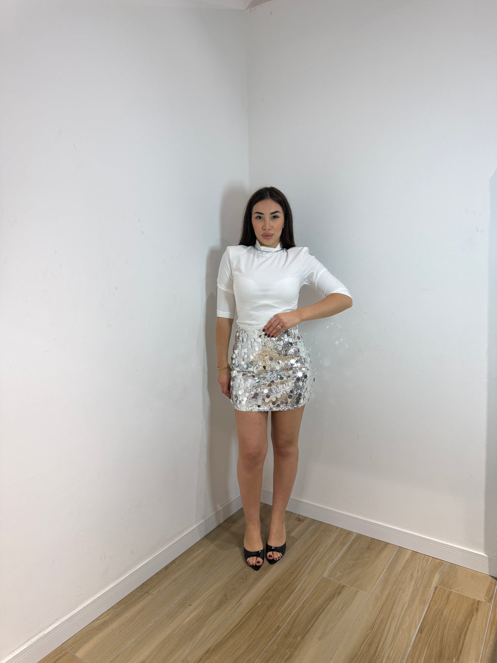 Body elegant con spalline