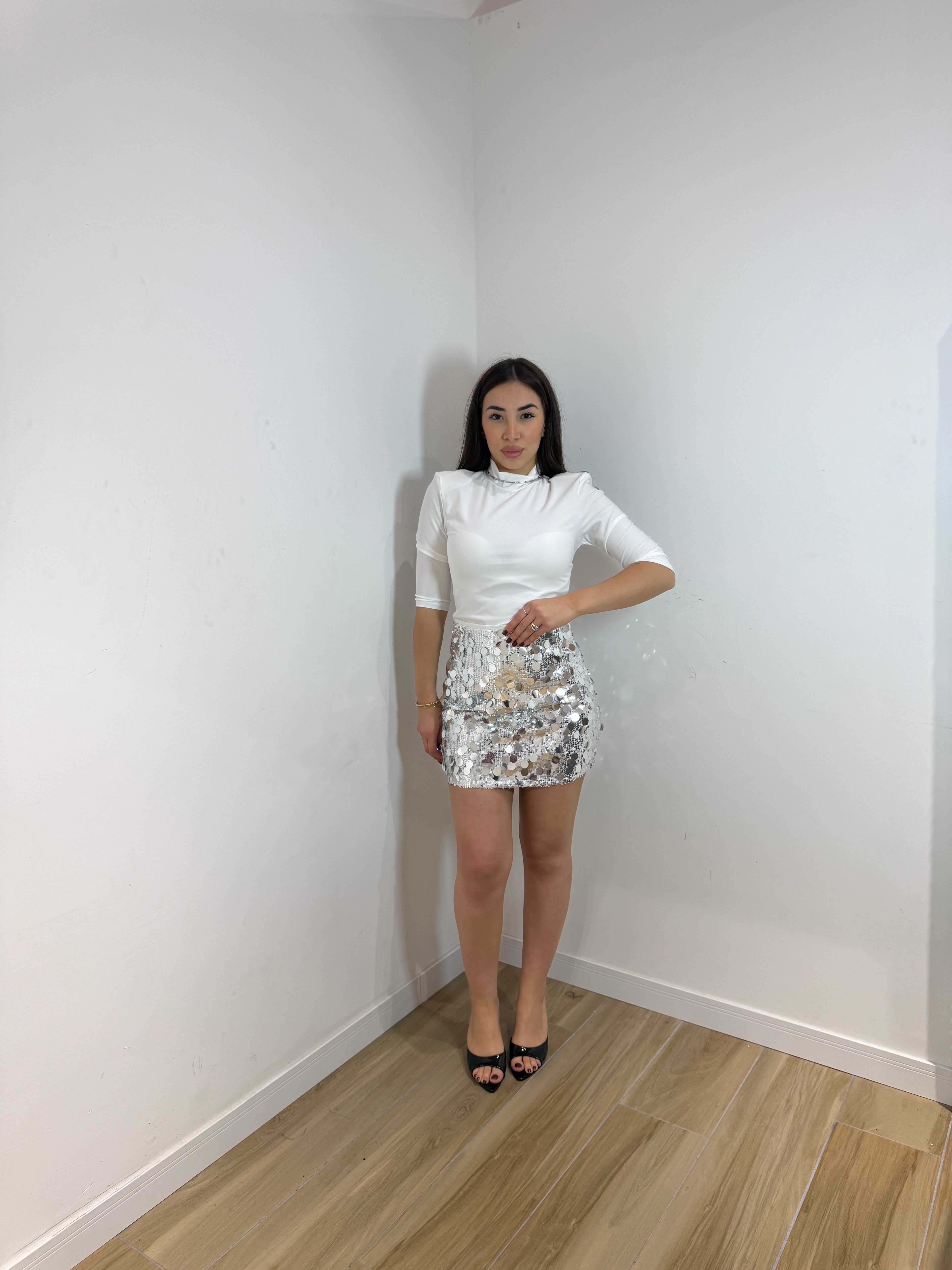 Body elegant con spalline