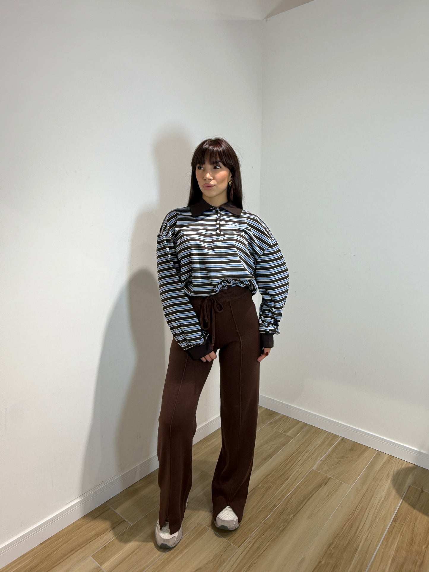 Pantalone comfy marrone