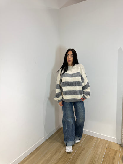 Pull American grigio