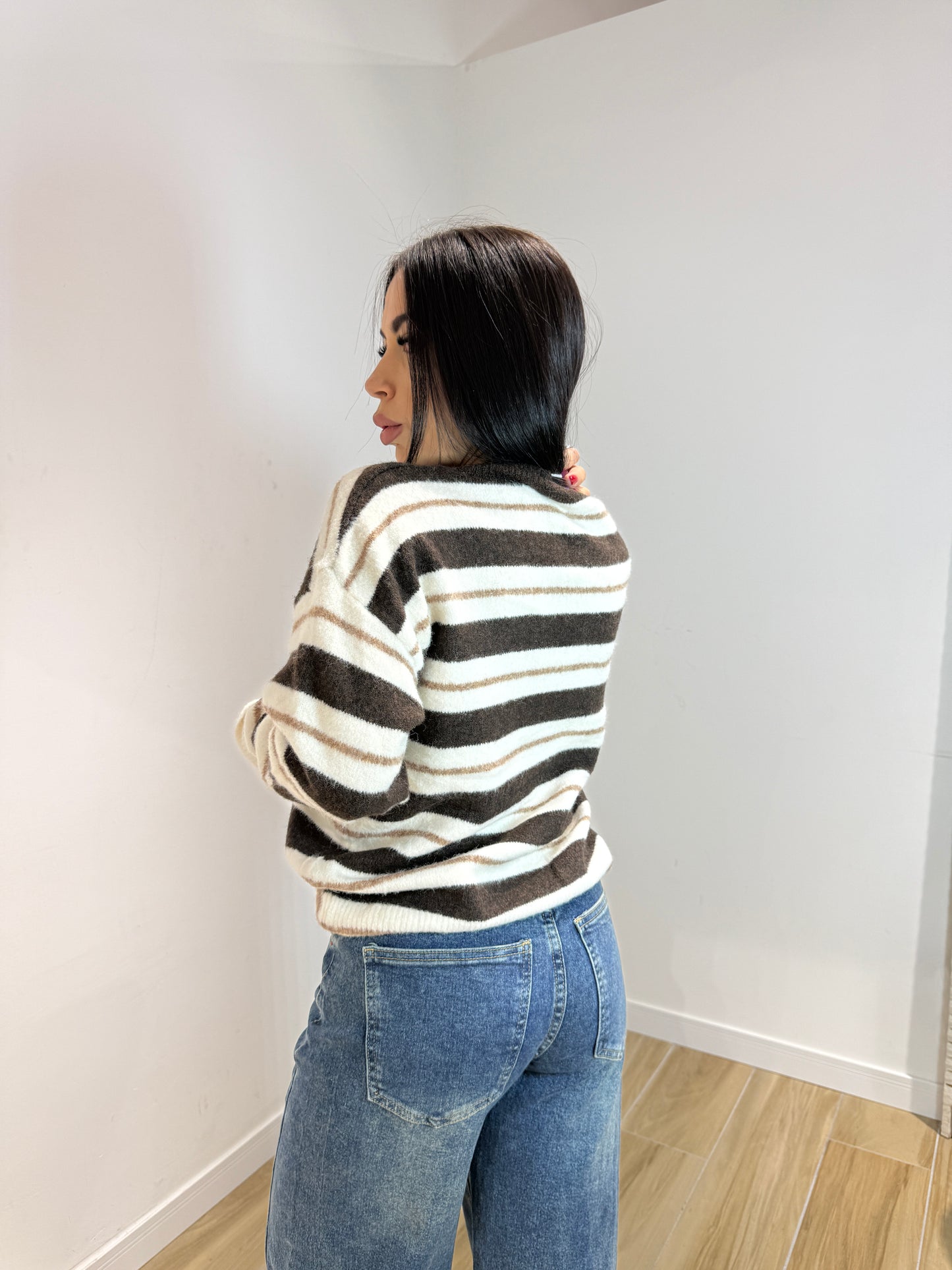 Pull love love marrone