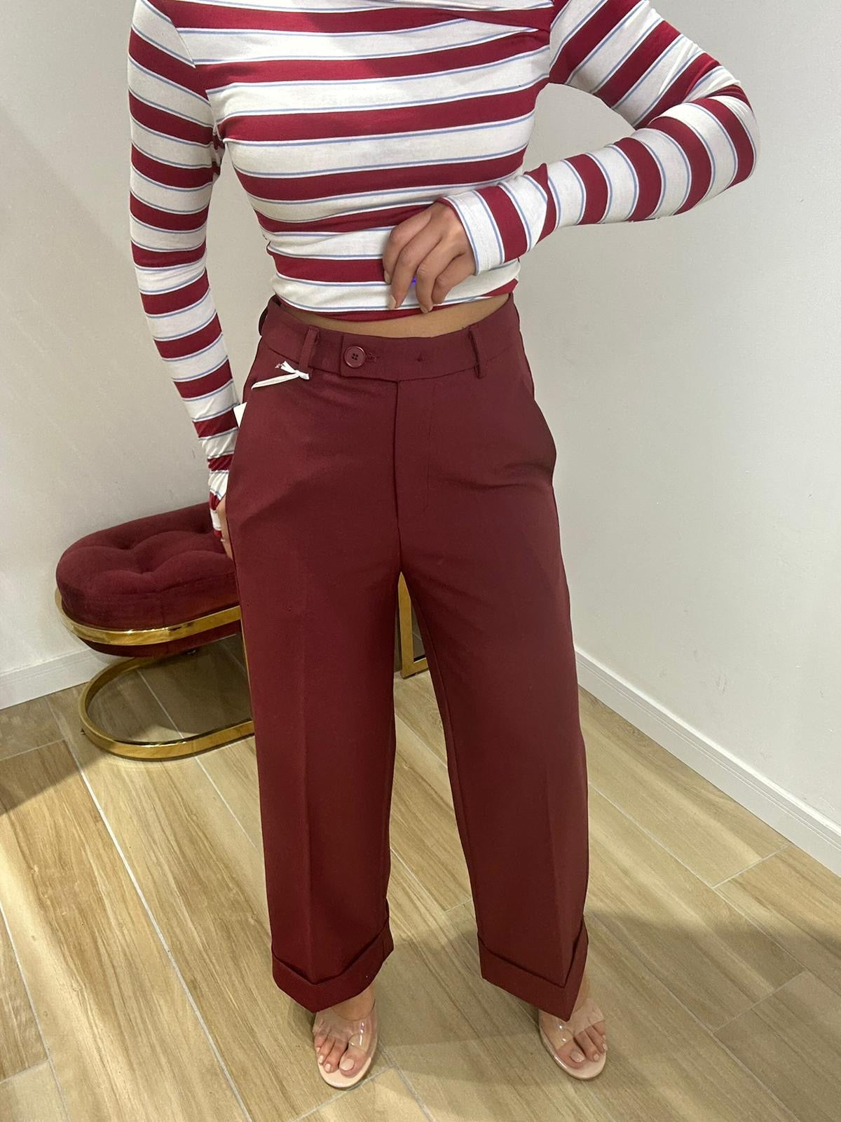 Pantalone palazzo shine