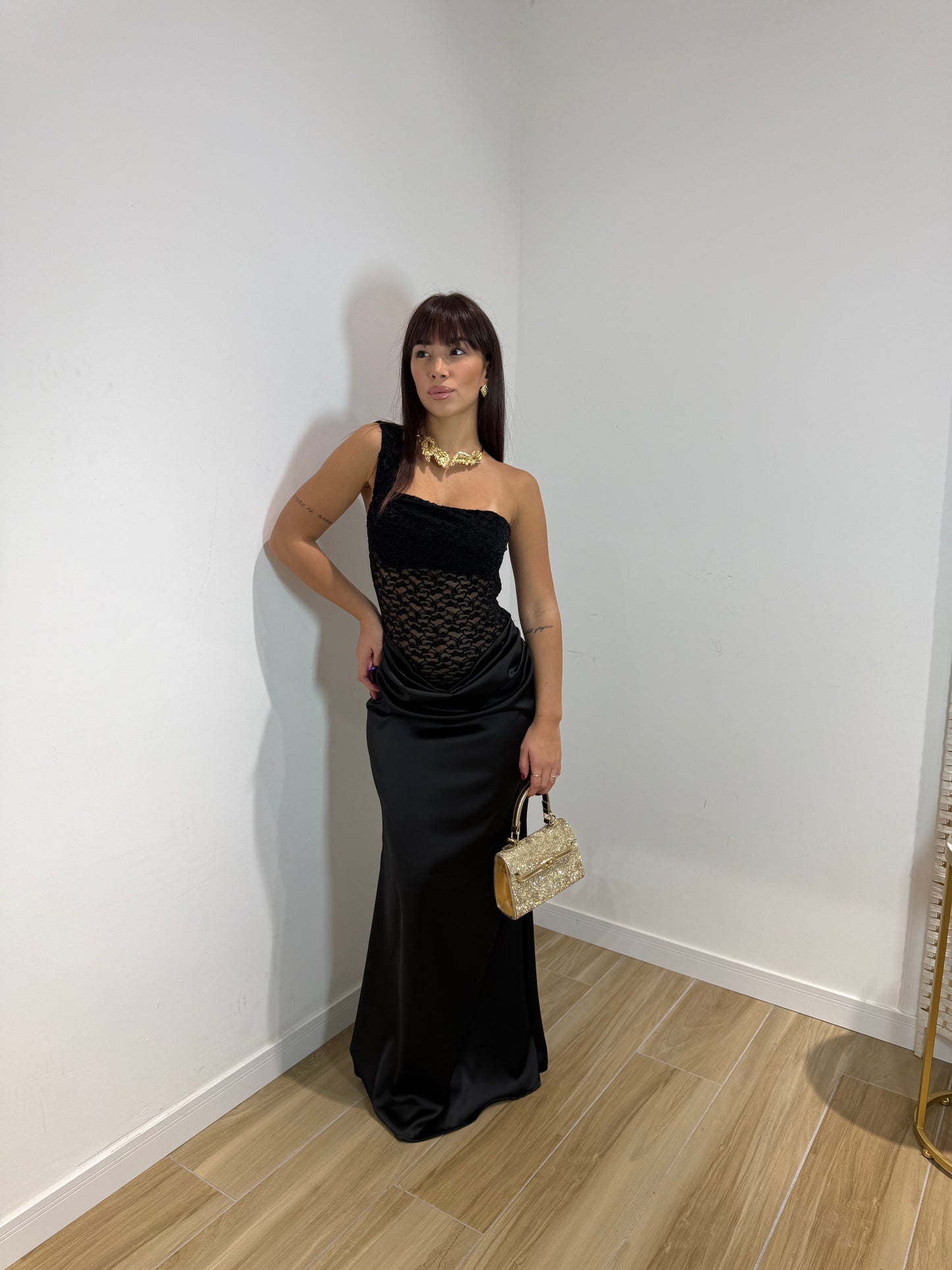 Abito lungo sanctuary nero