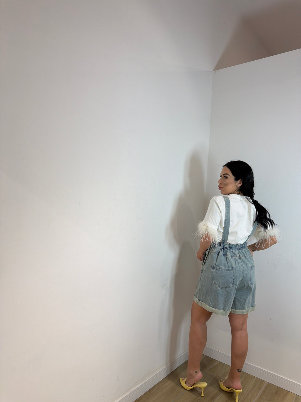 Salopette in denim Sarine