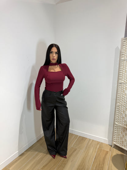 Pantalone ecopelle Yamal