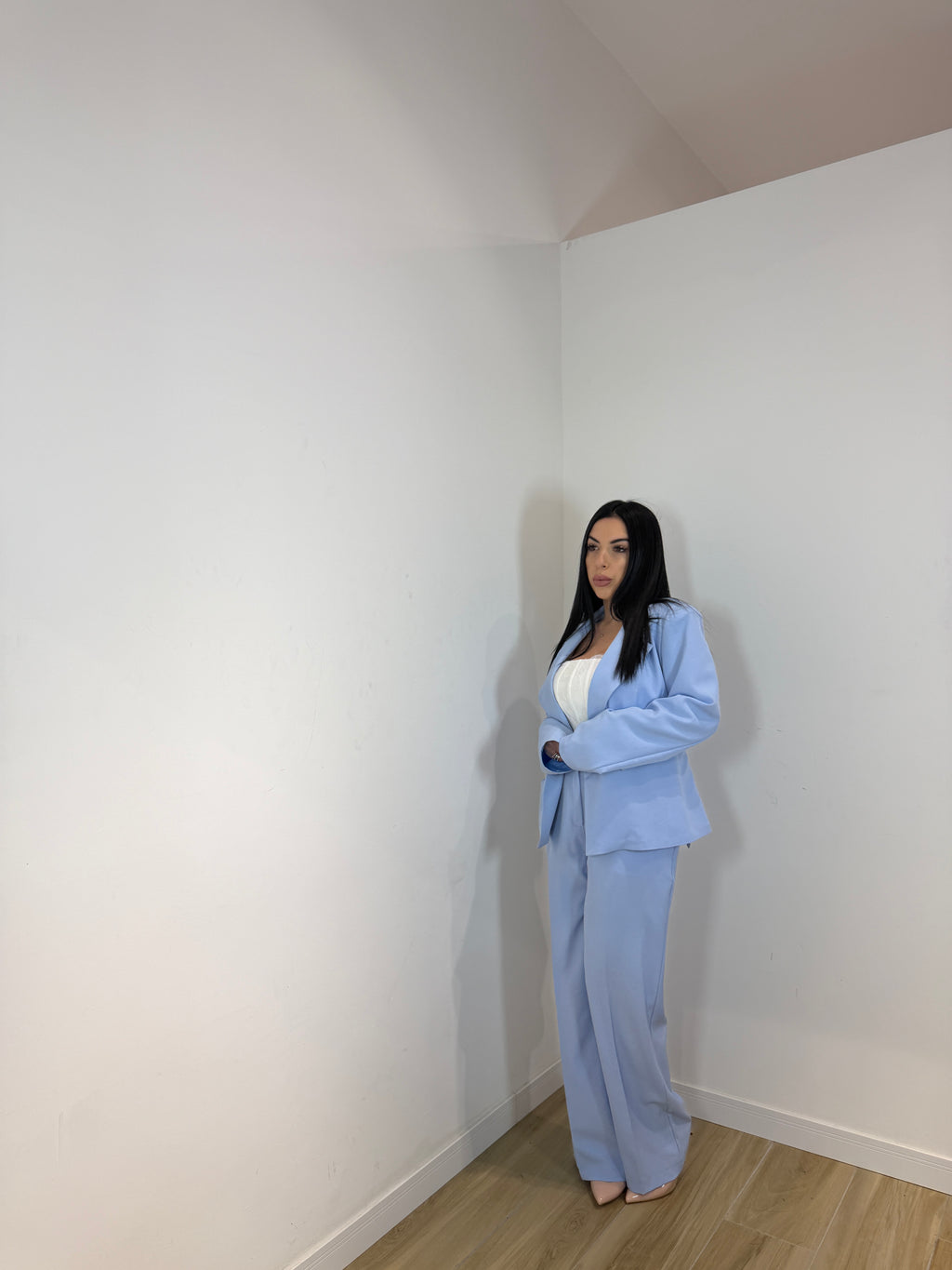 Tailleur Leonia celeste