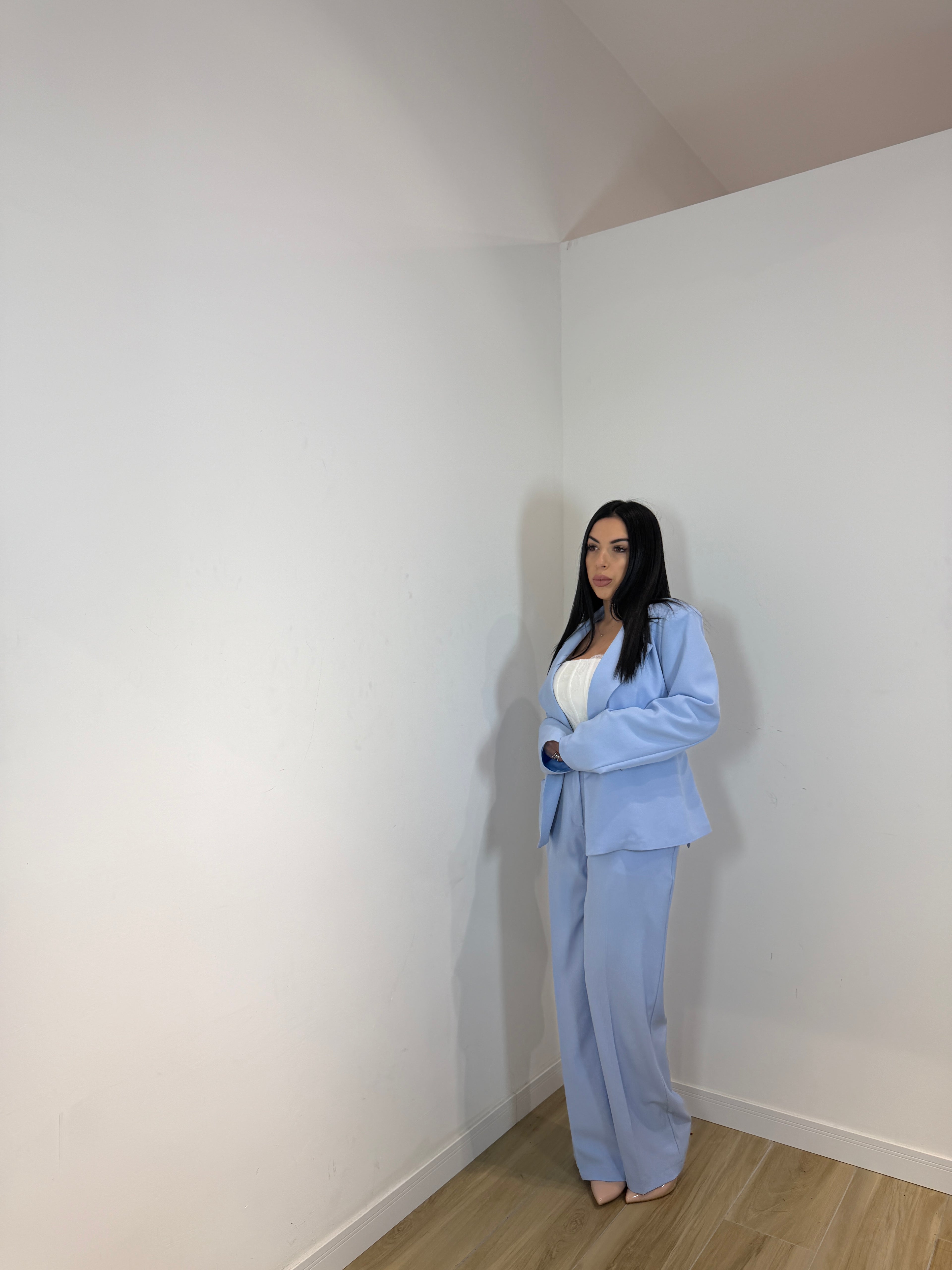 Tailleur Leonia celeste