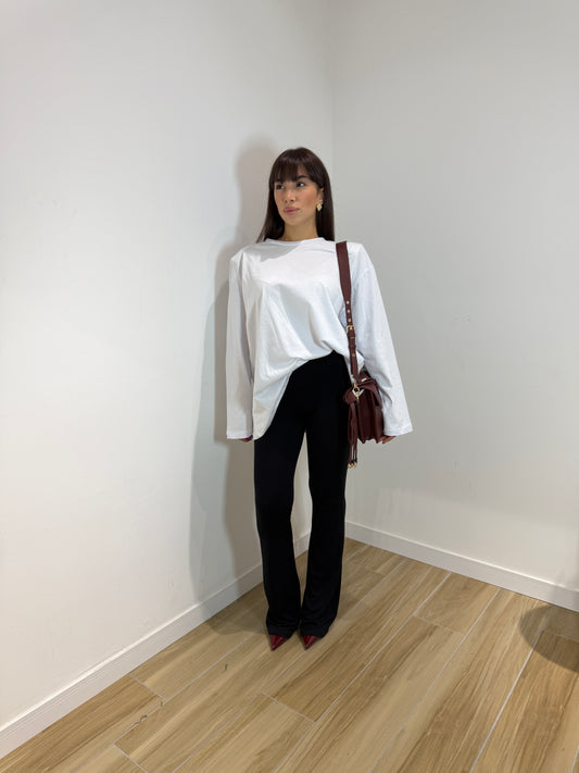 Shirt over con spallina bianca