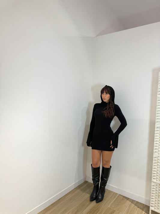 Abito corto con cappuccio Frisia