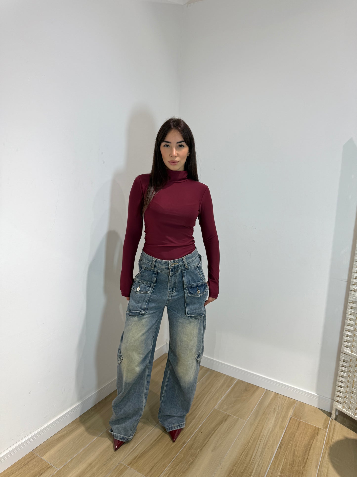 Body Cory marrone e bordeaux