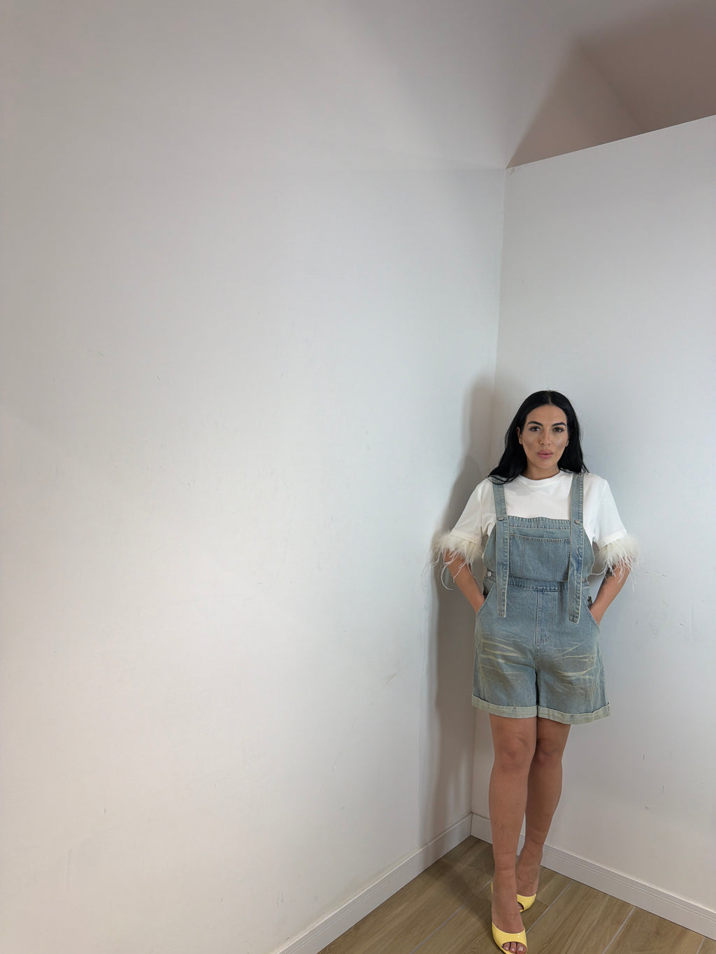 Salopette in denim Sarine