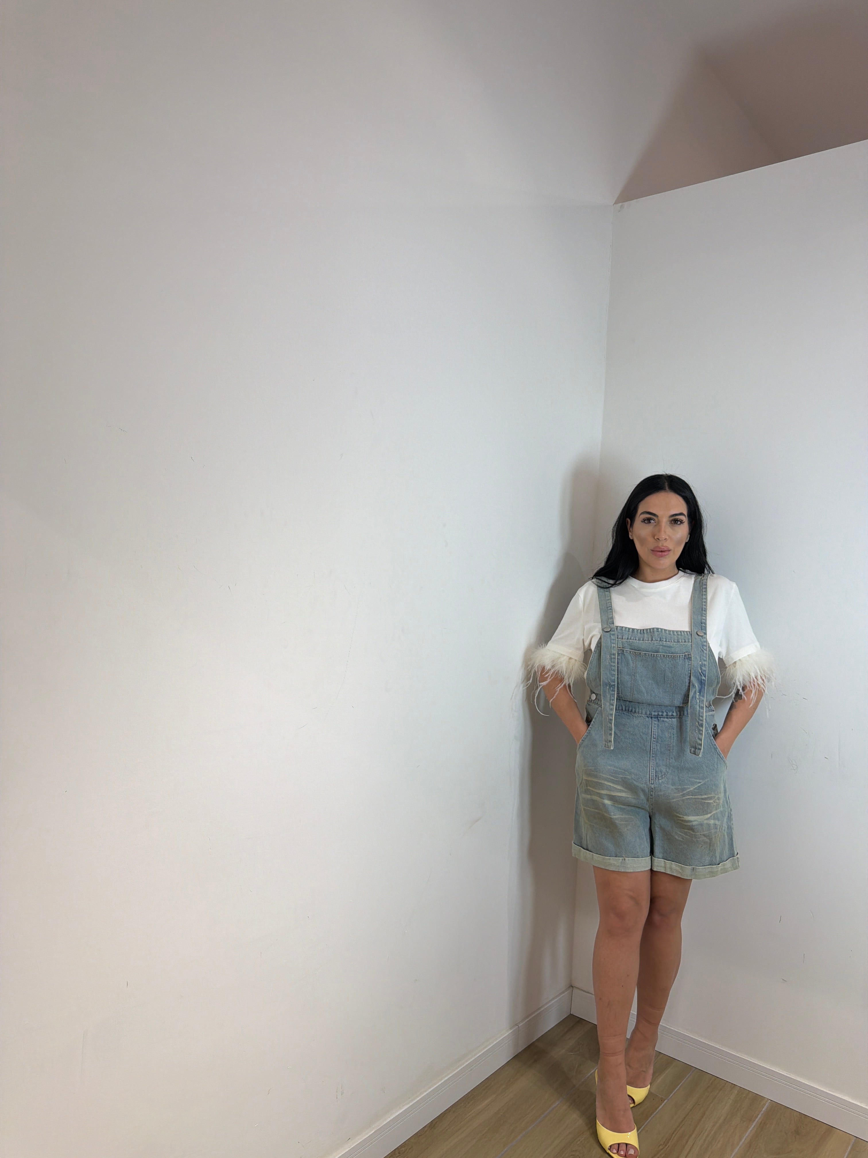 Salopette in denim Sarine