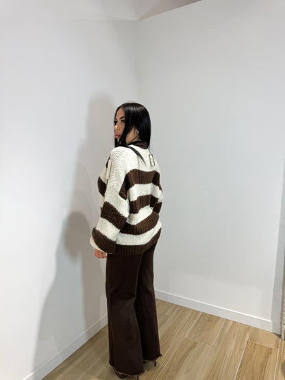 Pull American marrone