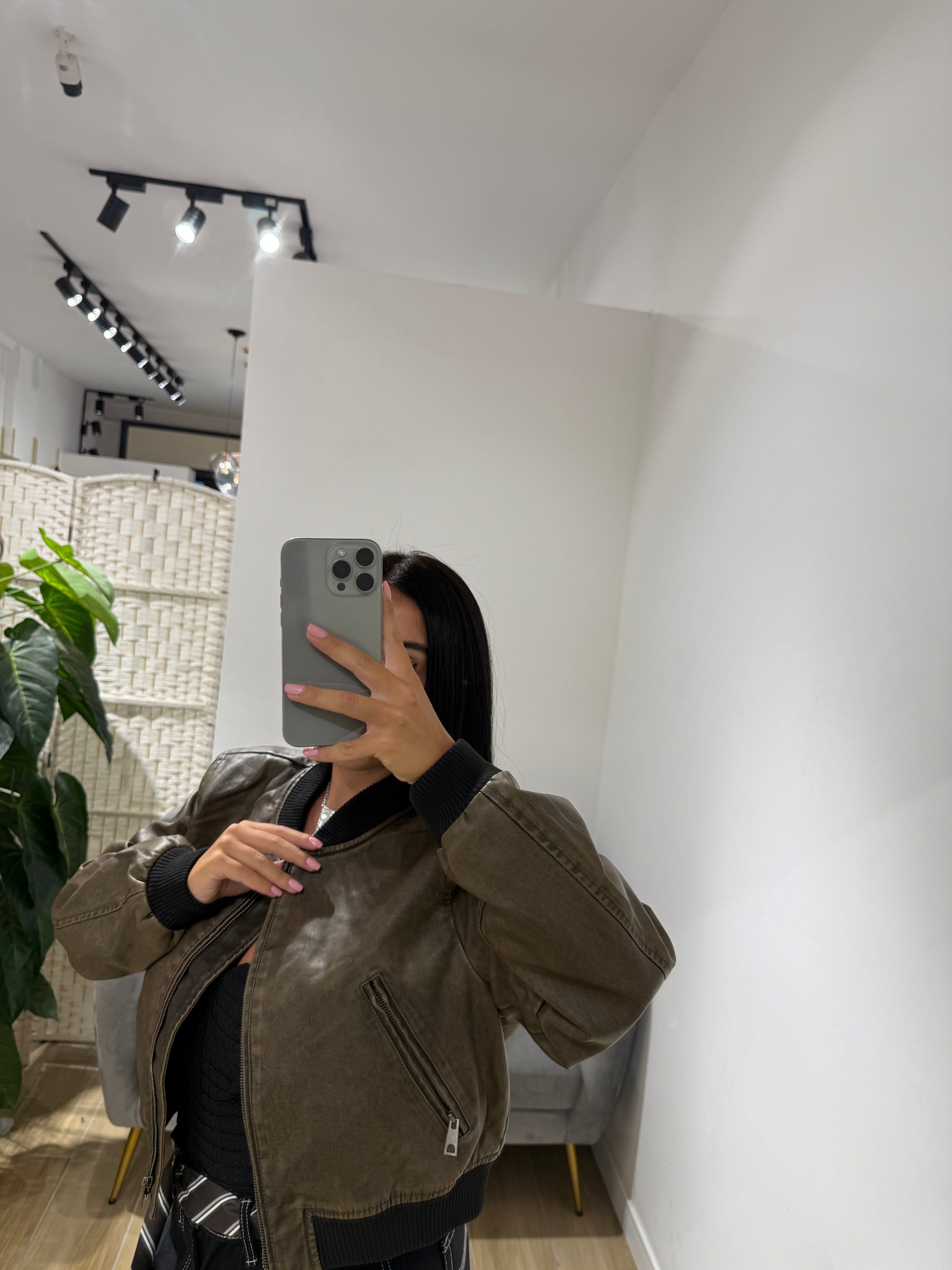 Chiodo in ecopelle Brooke