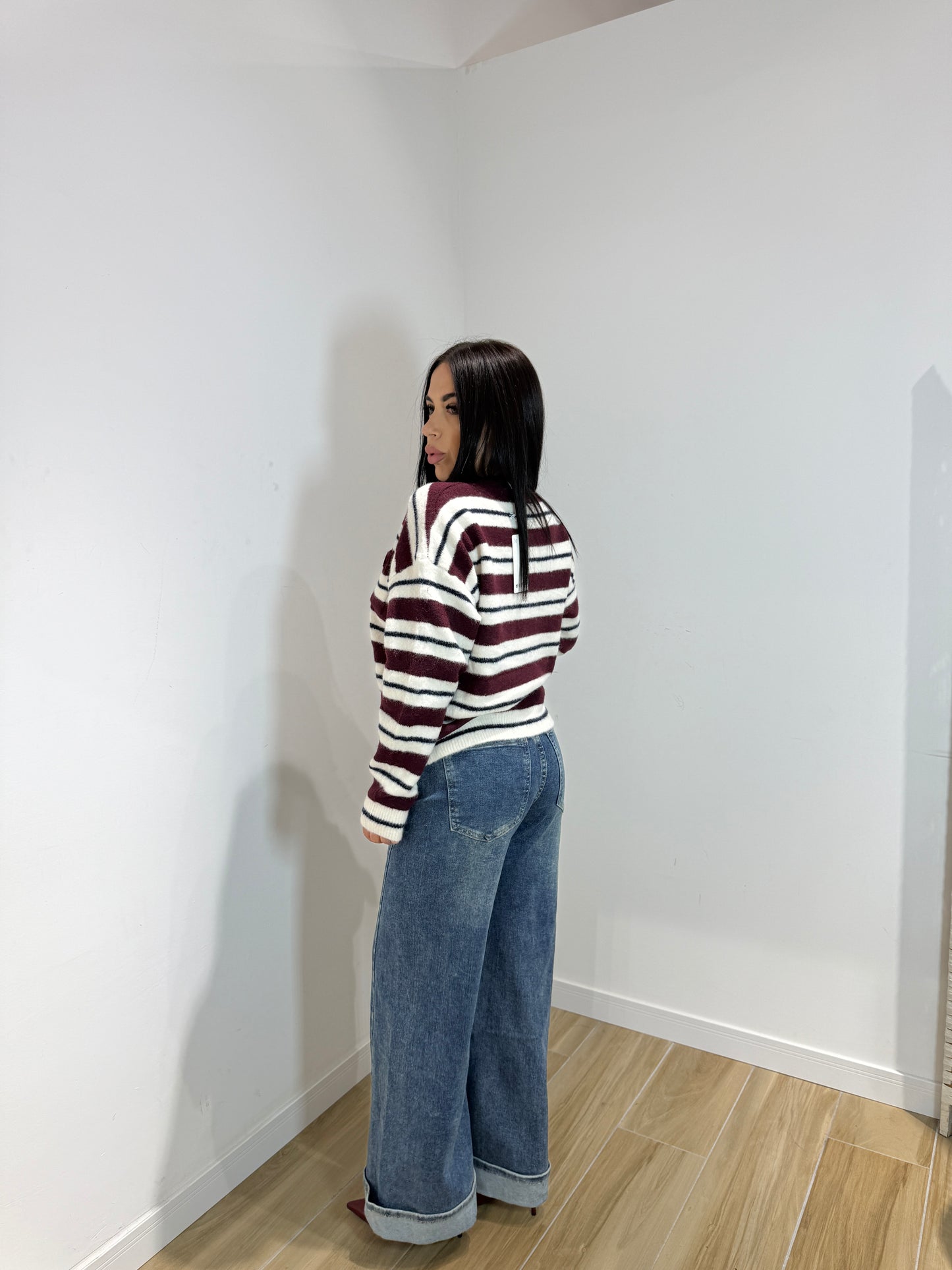 Pull love love bordeaux