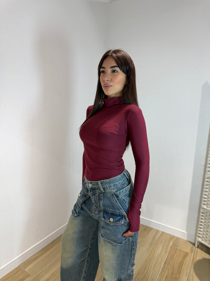 Body Cory marrone e bordeaux