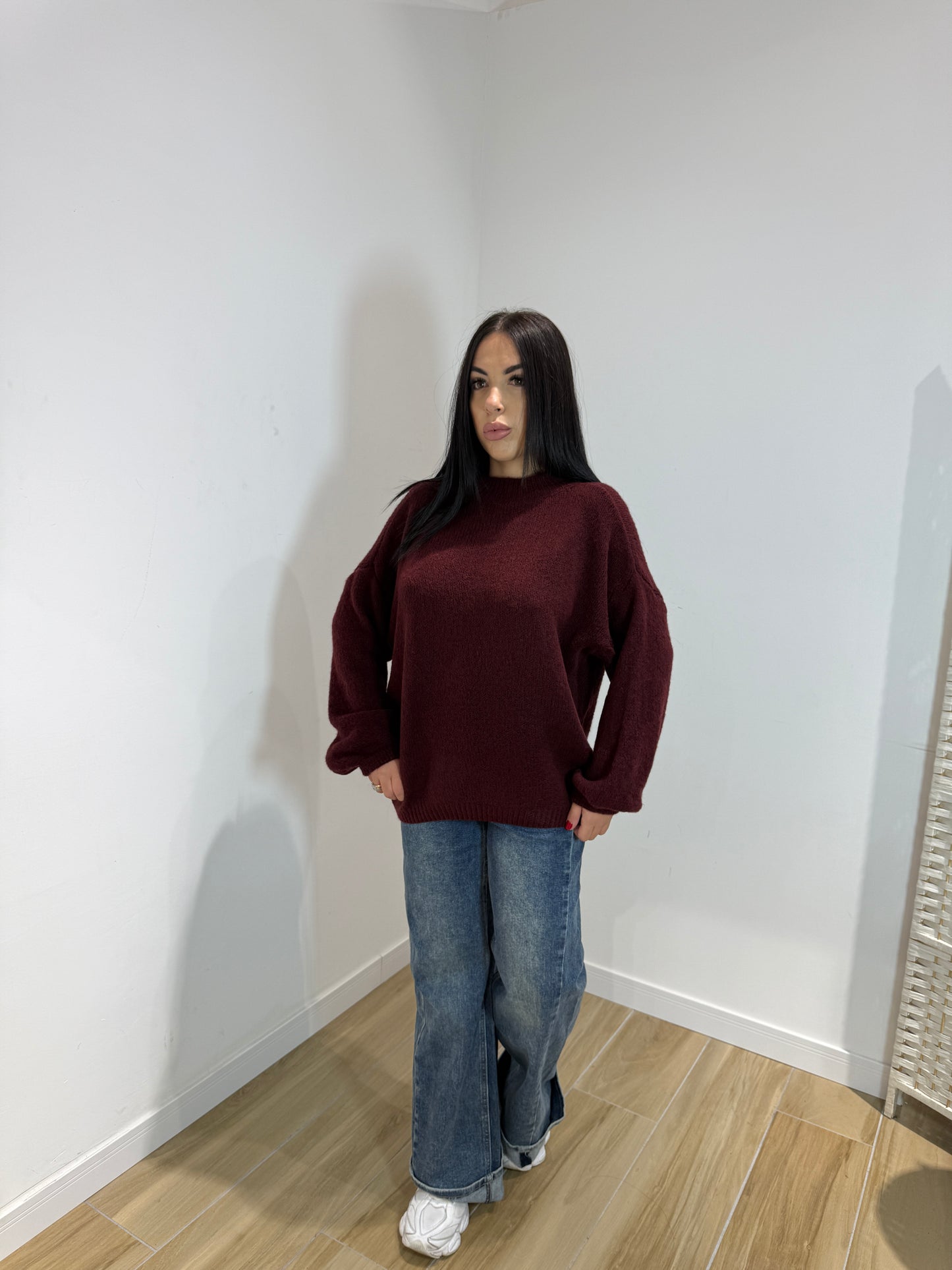 Pull Selly bordeaux